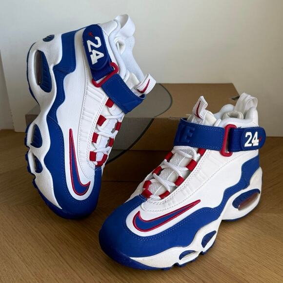 Nike Air Griffey Max 1 Usa White-Old Royal Blue-Gym Red Mens Sz 6 [DX3723-100] main image 11